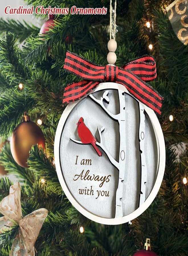 ilifemate Cardinal Christmas Ornaments Wooden Memorial Ornament - Red Cardinal Ornament for Christmas Tree, Bereavement Gift Idea, Sympathy Gifts for Loss of Loved One, Remembrance Gift - Image 5